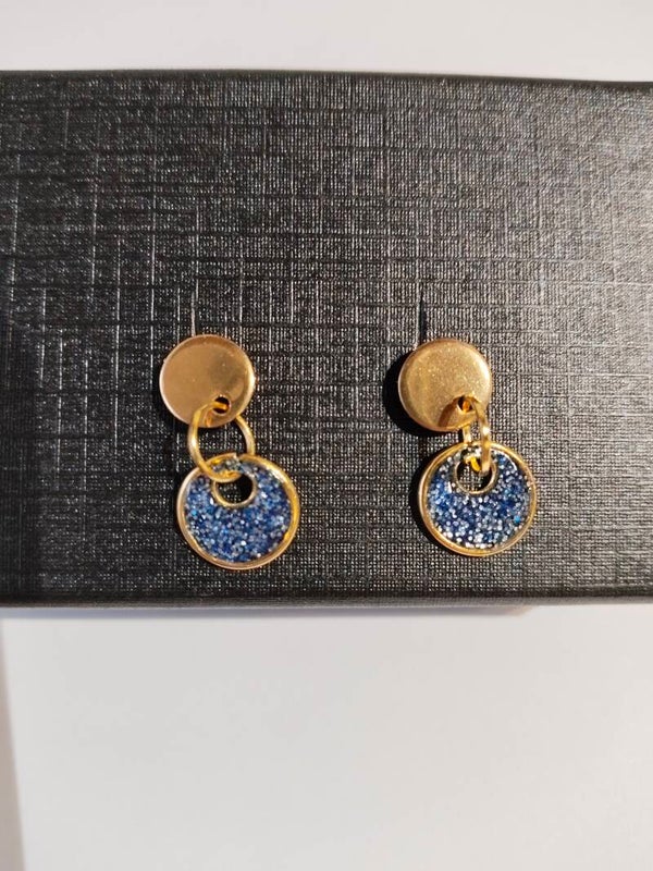 Gold-Ohrringe "Glanz des Ozeans"
