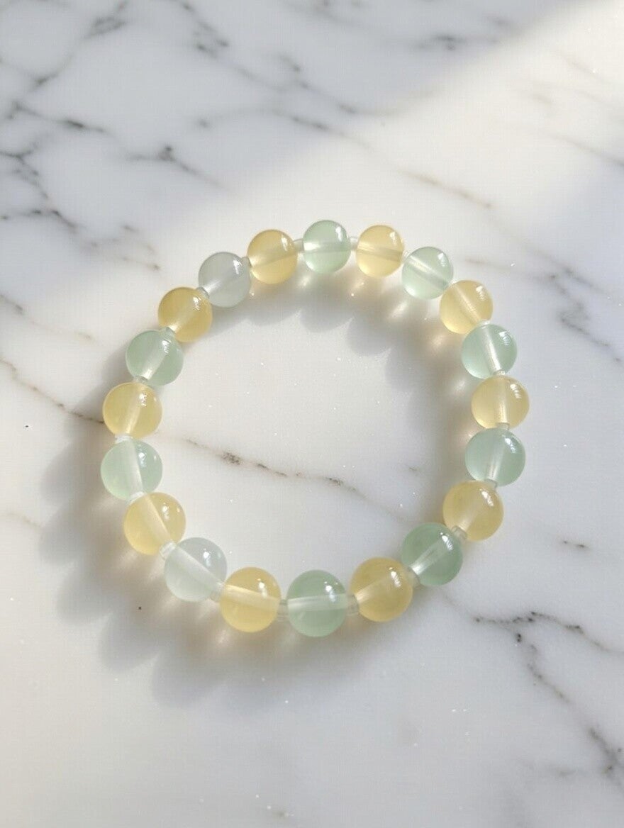 Frühlingserwachen: Pastell-Armband aus Glasperlen