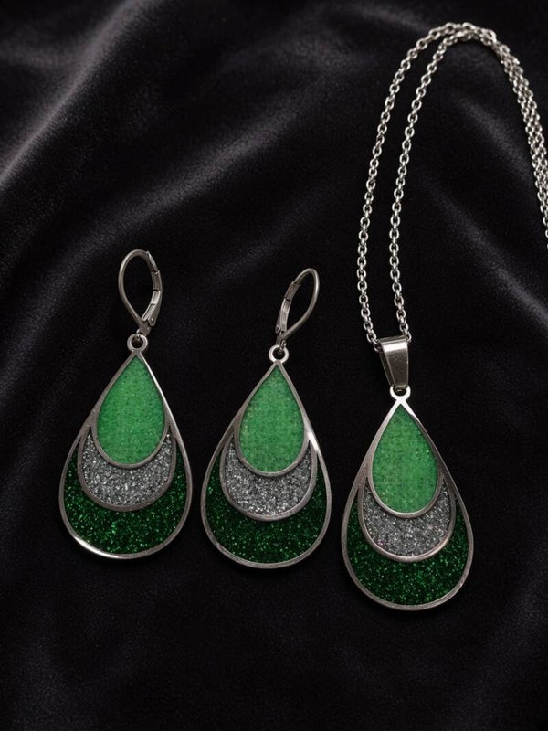 Forest Glow – Dreistufiges Tropfen-Set mit funkelndem Resin