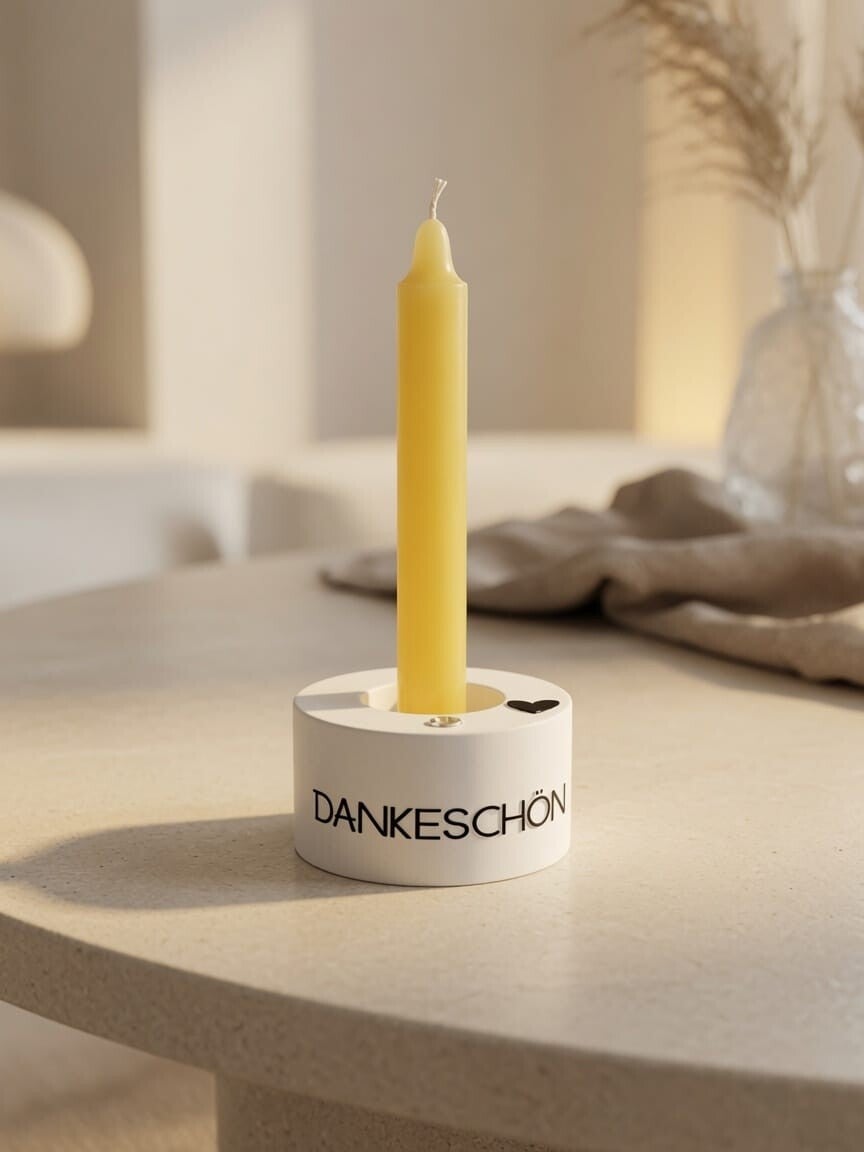 Kleines Dankeschön-Licht | Keraflott Kerzenhalter