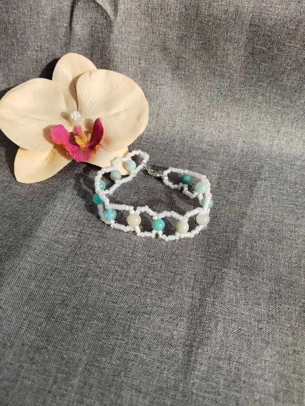 Glasperlen Armband