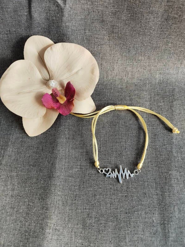 Makramee Armband Herzschlag