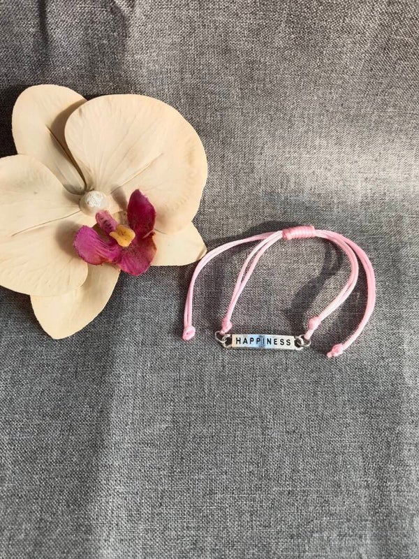 Makramee Armband Happiness