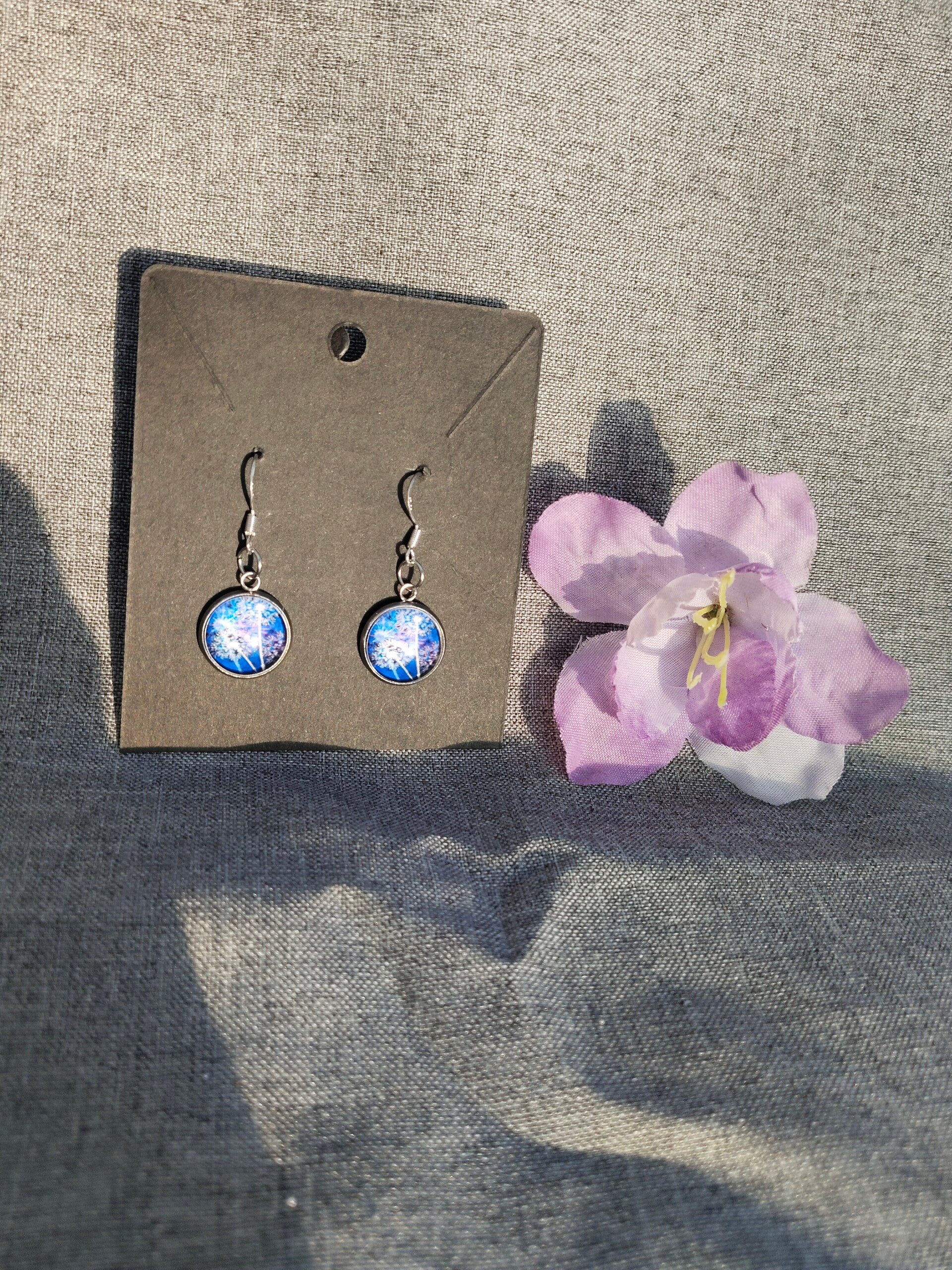 Ohrringe mit Pusteblumen