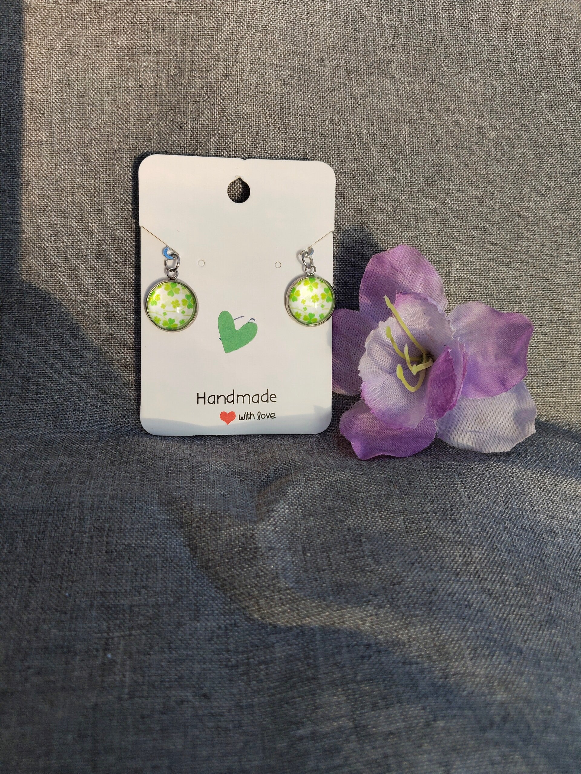 Ohrringe mit Kleeblatt-Motive