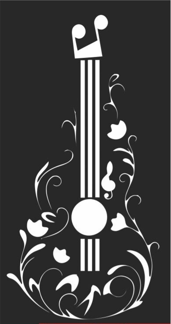 Tableau acier guitare 2mm