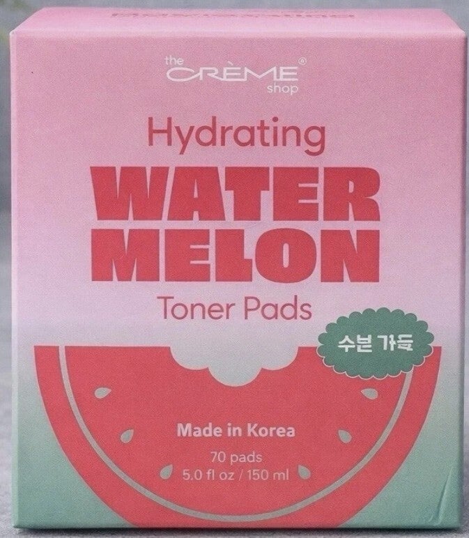 The Crème Shop Hydrating WaterMelon Toner Pads