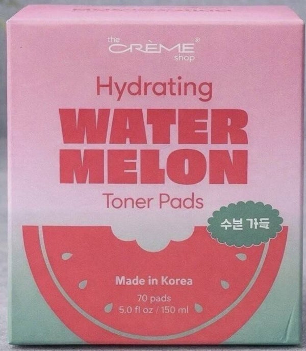 The Crème Shop Hydrating WaterMelon Toner Pads