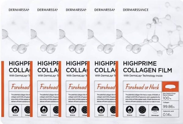Dermarssance Highprime Collagen Forehead or Neck - 1 Pack (5 sheets)
