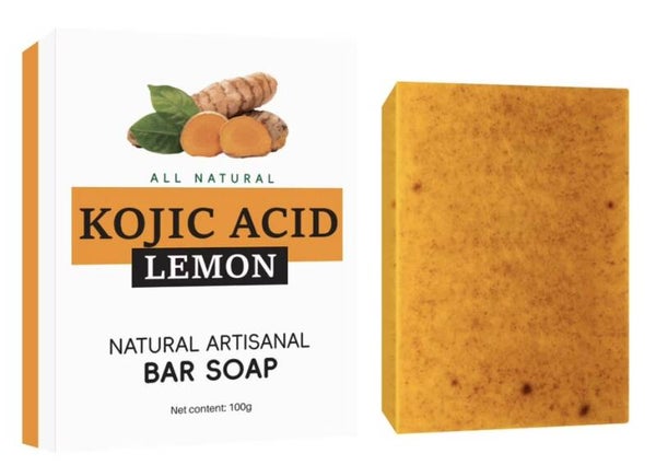 All Natural Kojic Acid Lemon Natural Artisanal Bar Soap