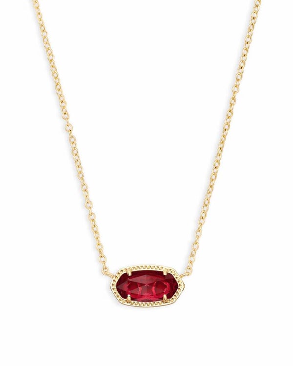 Kendra Scott Gold Elisa Neckace - Red