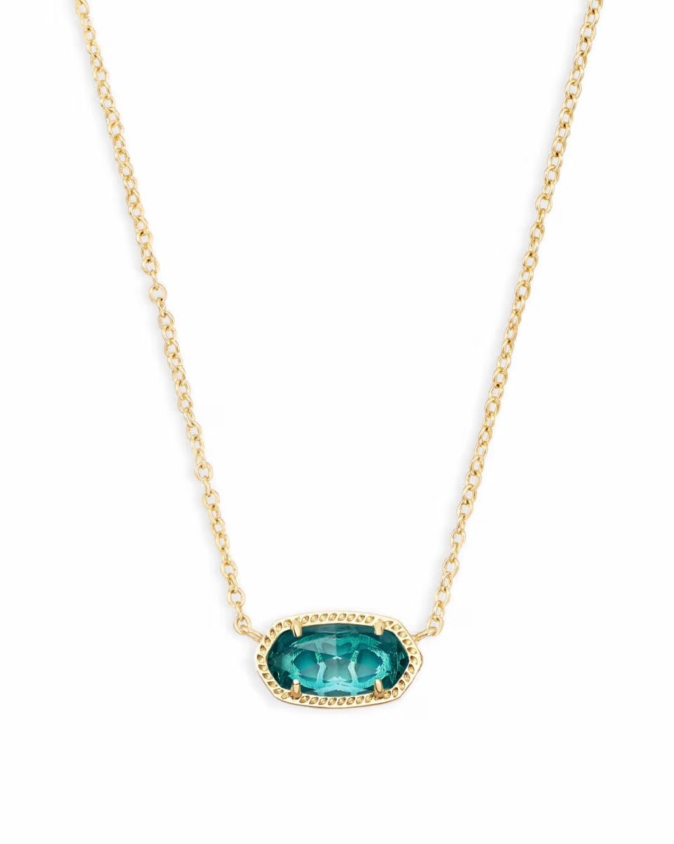 Kendra Scott Gold Elisa Neckace - Teal