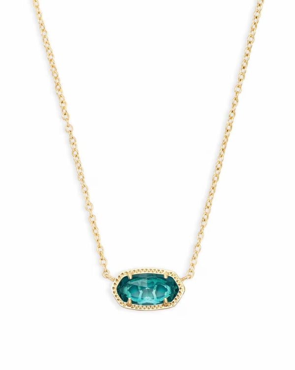 Kendra Scott Gold Elisa Neckace - Teal