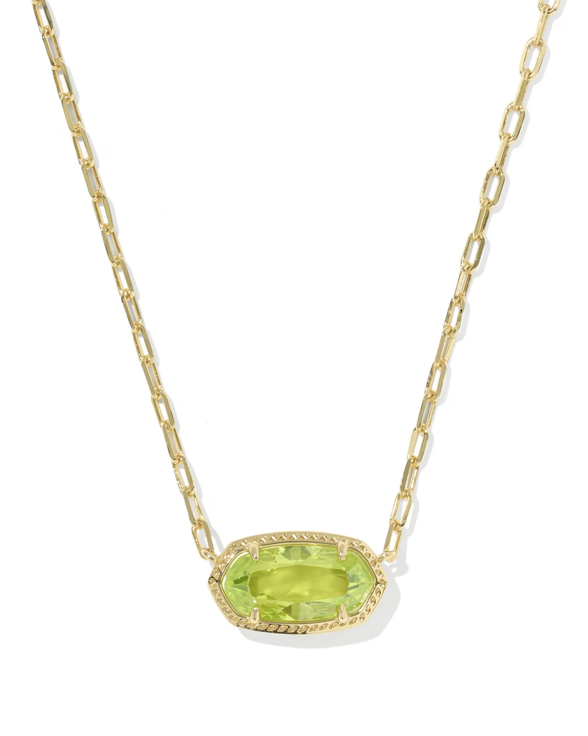 Kendra Scott Gold Elisa Neckace - Light Green