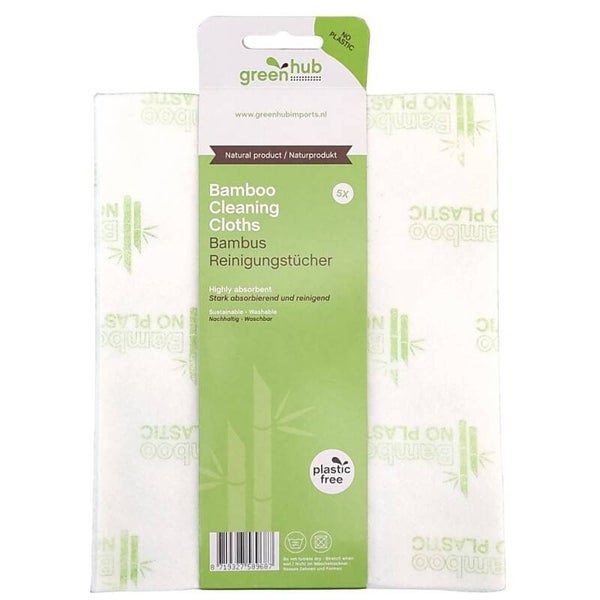 Greenhub Bamboo Schoonmaakdoekjes 5 stuks