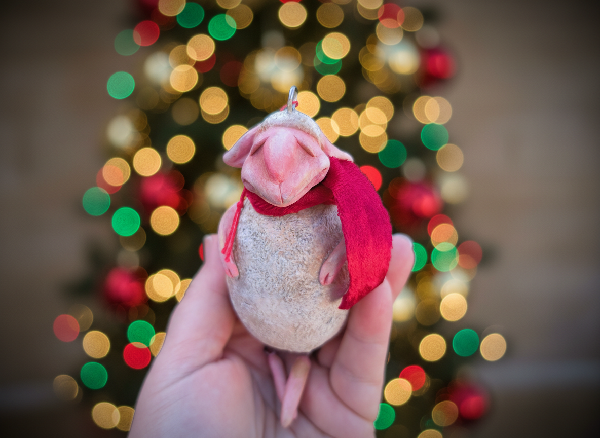Sheep Handmade Christmas Decoration – Charming Artisan Holiday Ornament