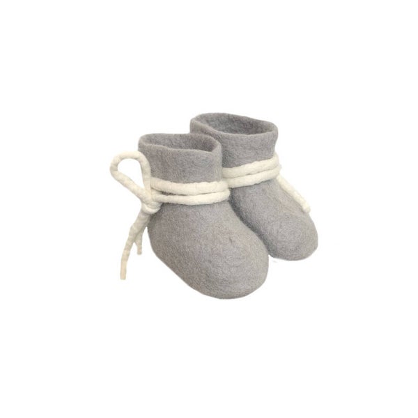 Babyslofjes grijs/vilt
