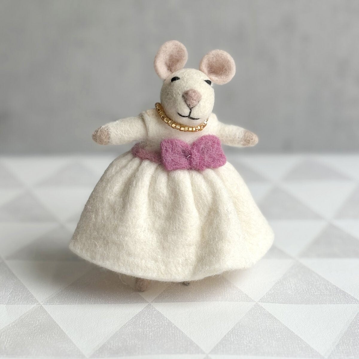 Muis bruid van vilt