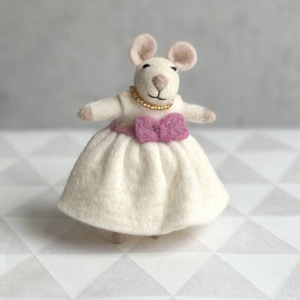 Muis bruid van vilt