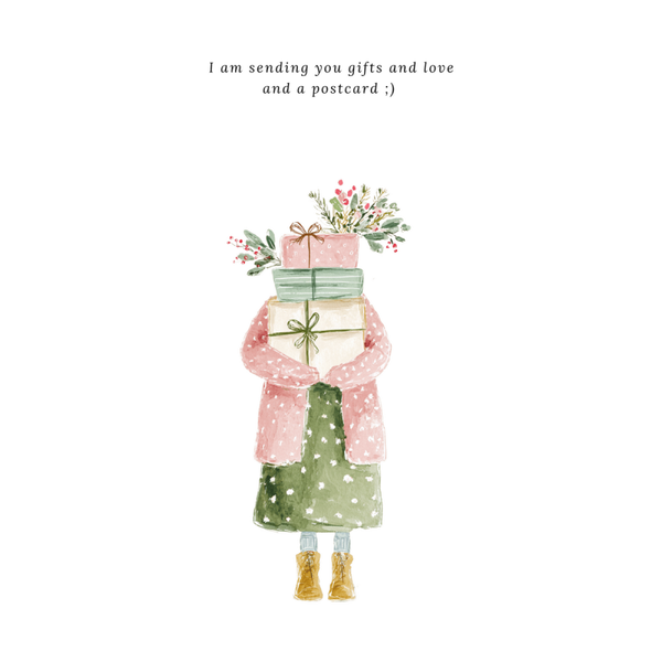 Kerstkaart Christmas by post