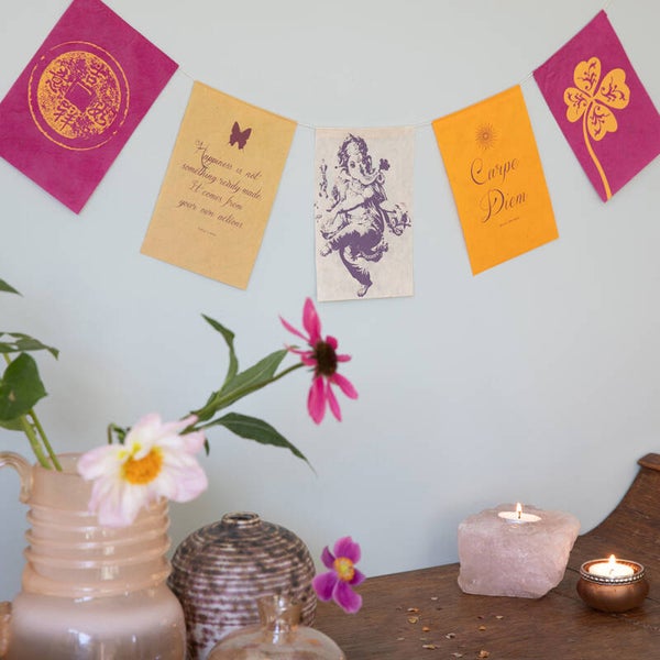 Wensvlaggetjes Geluk