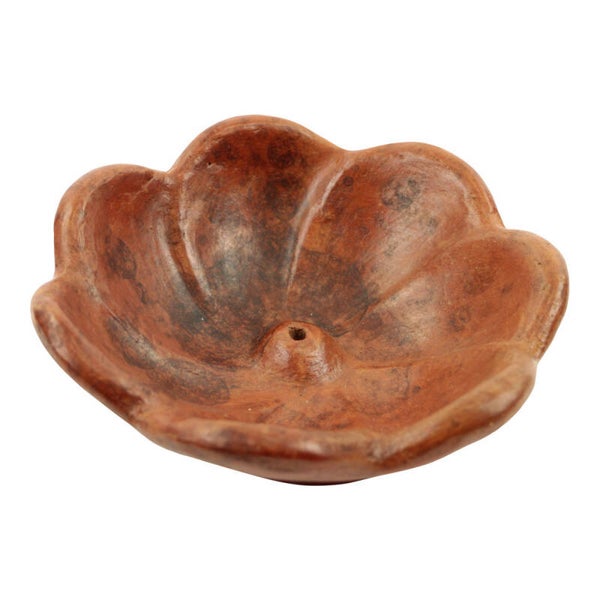 Wierookhouder lotus terracotta