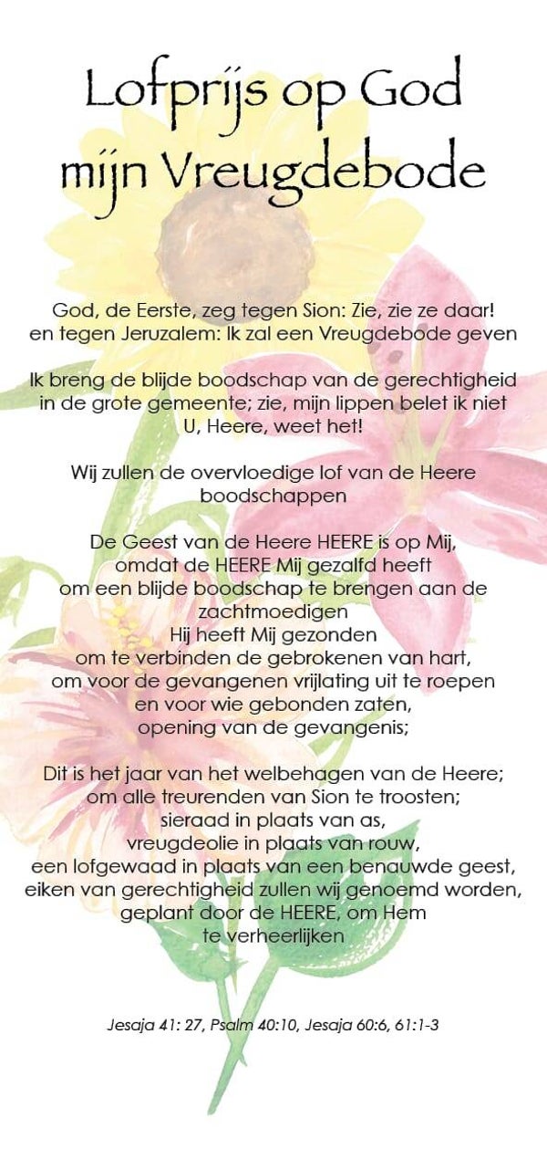 KAART - Vreugdebode