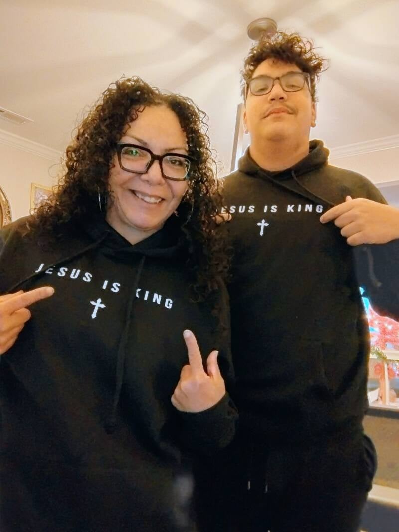 My son &amp; I on our way to church