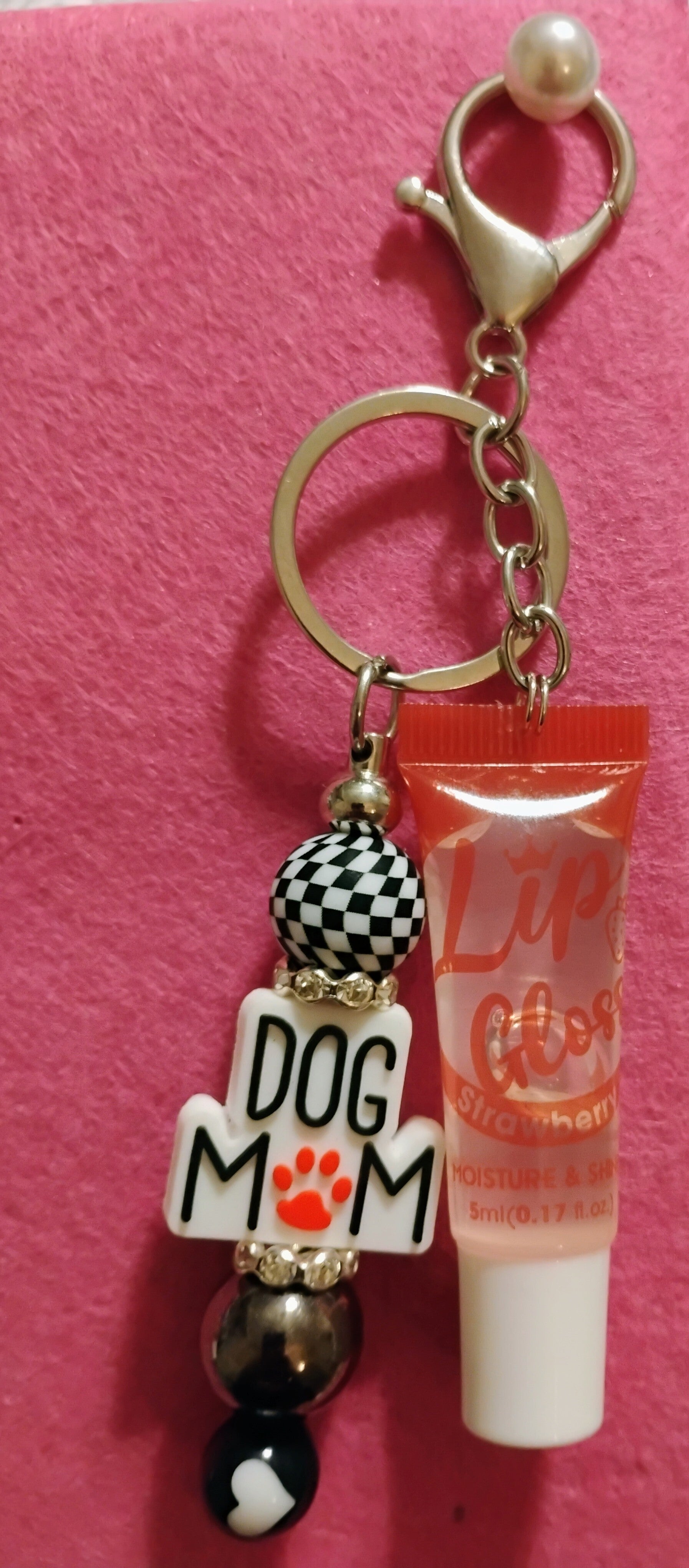 Dog mom keychain