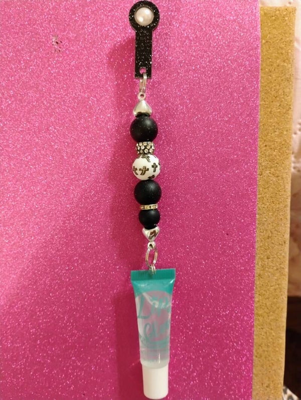 Tumbler Straw Dangly Cross