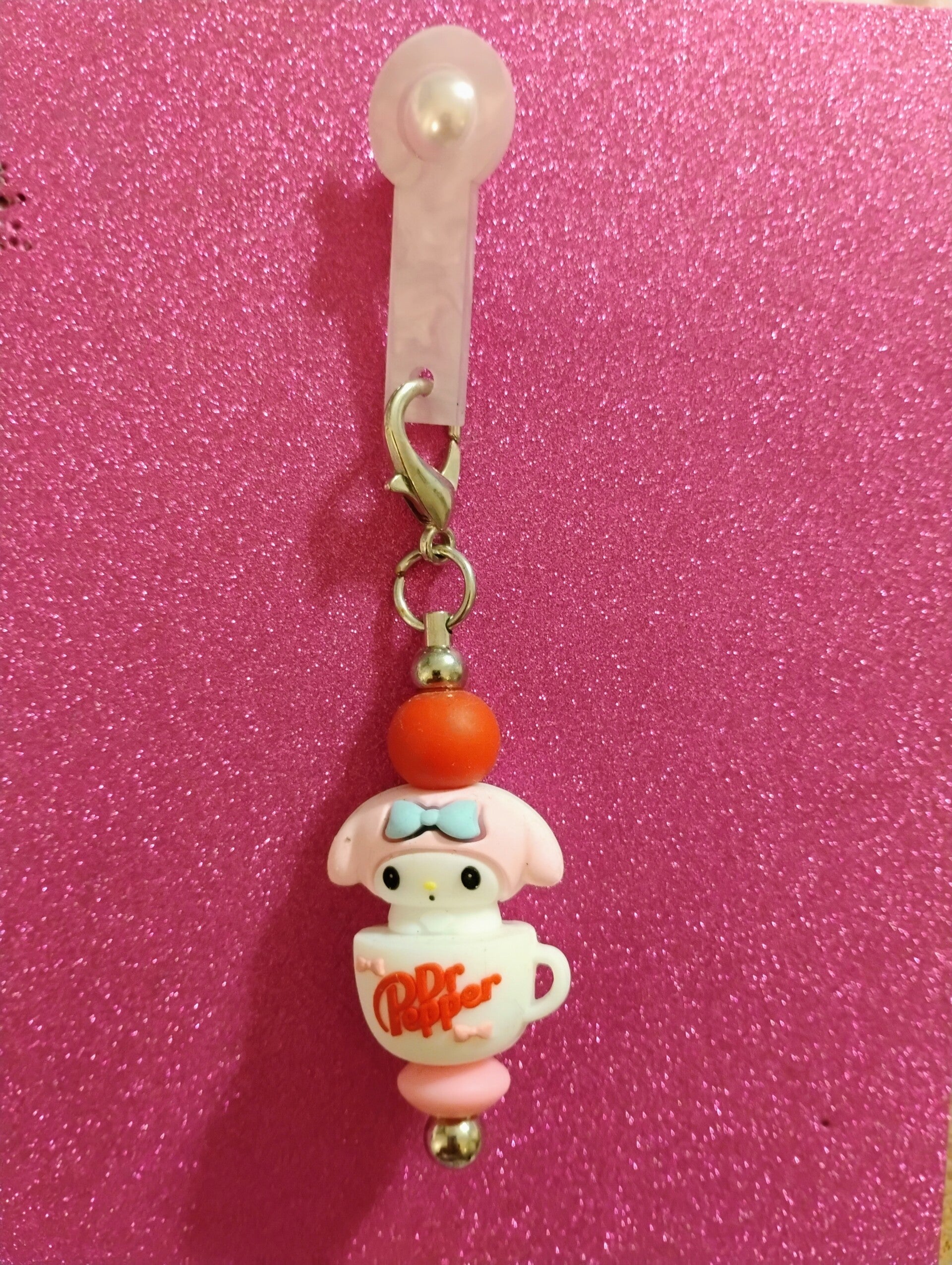 Tumbler straw half dangly Dr. Pepper Kawaii
