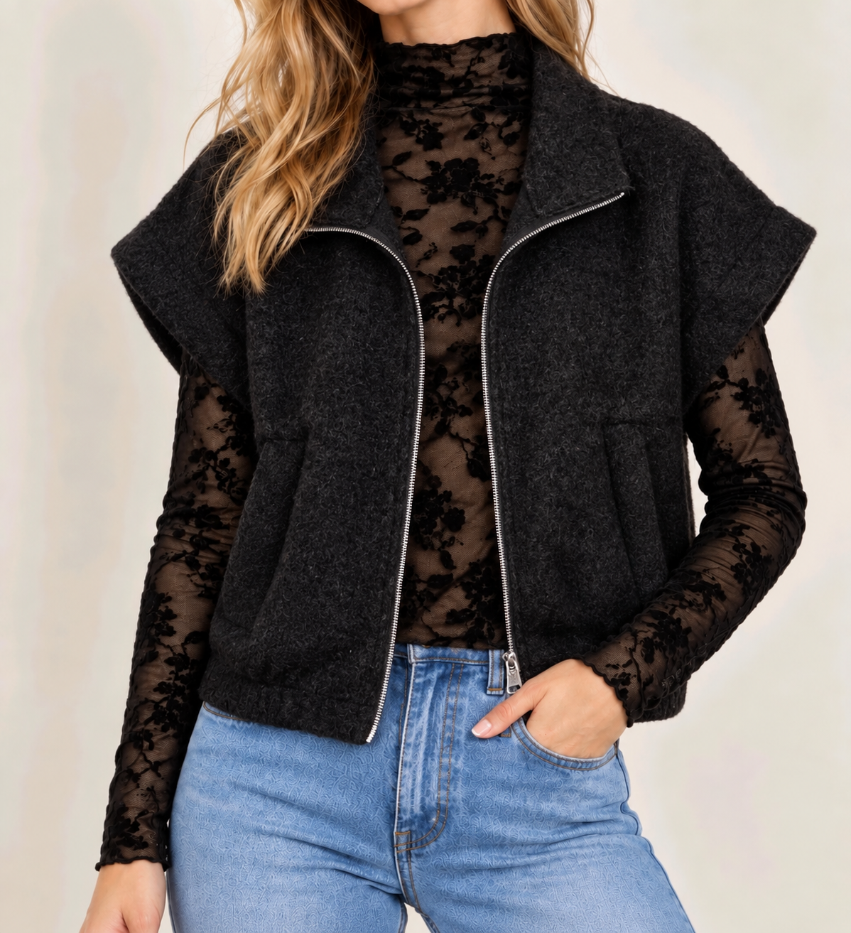 Gilet manches courtes