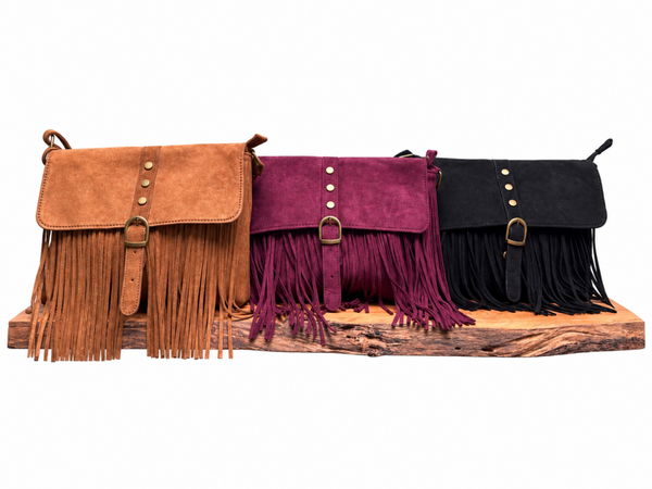 Sac bandoulière à franges