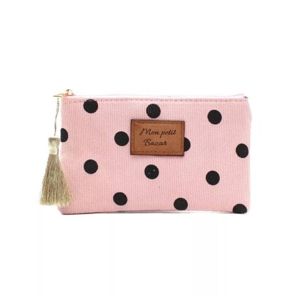 Pochette à pois "Mon petit bazar"