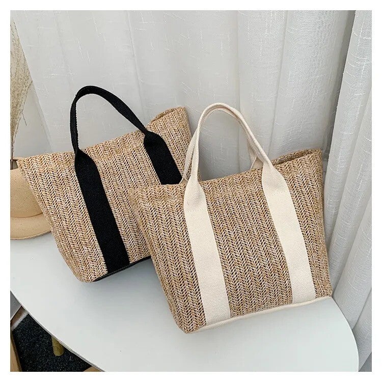 Sac tissé paille
