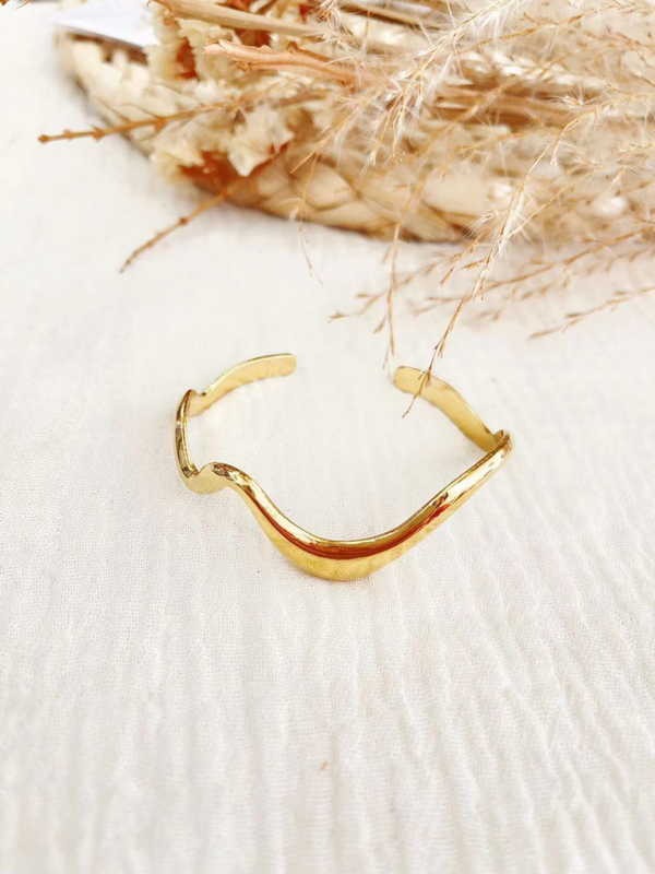 Bracelet vague doré