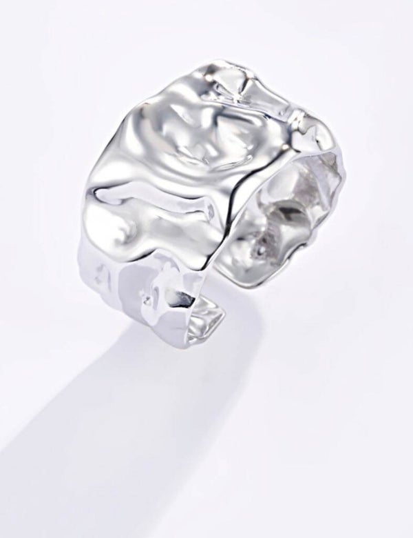 Bague texturée