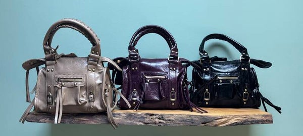 Sac brillant simili cuir