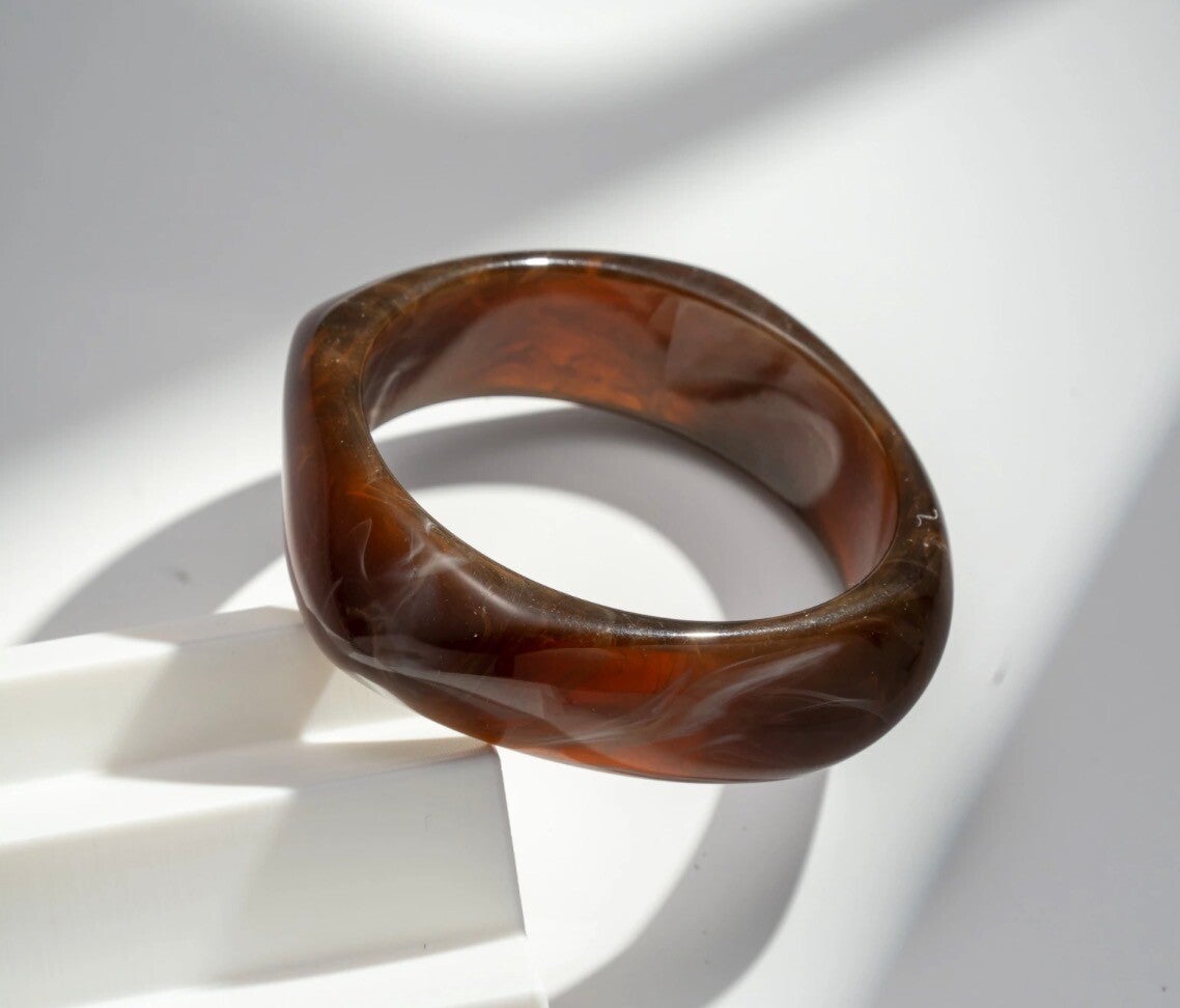 Bracelet jonc chocolat