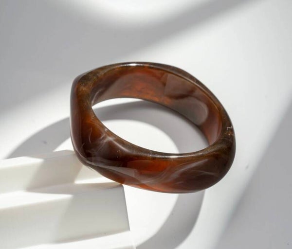 Bracelet jonc chocolat