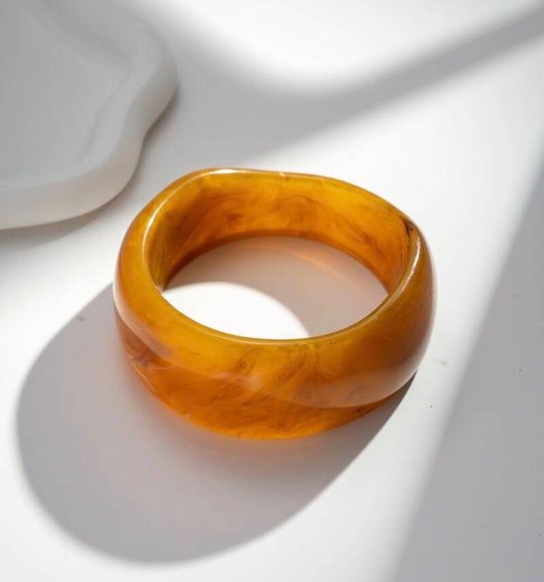 Bracelet jonc terracotta
