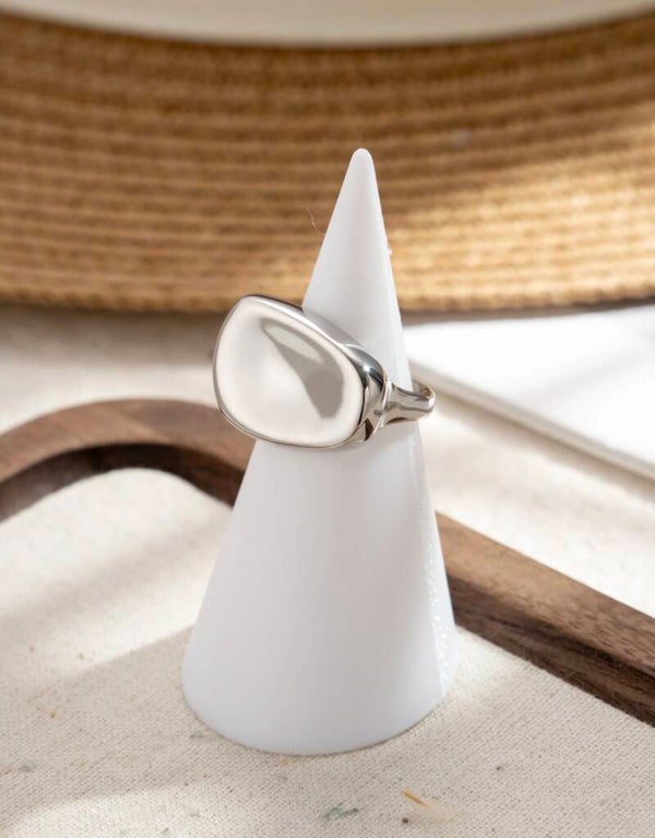 Bague rectangulaire arrondie