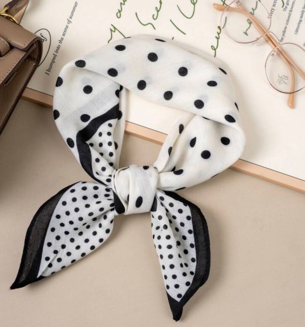 Foulard pois 70x70