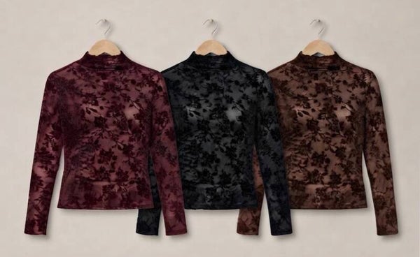 Blouse semi transparente