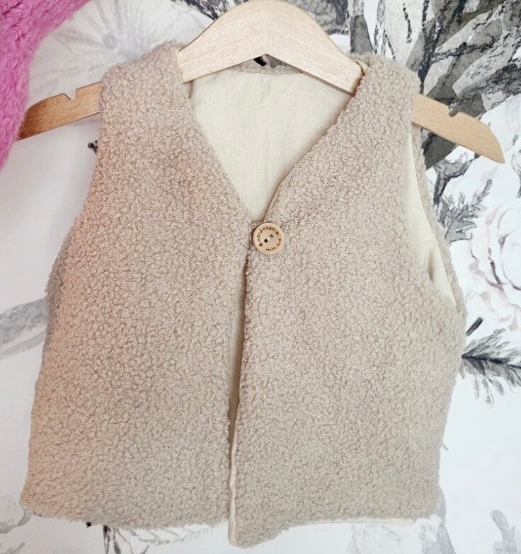 Gilet teddy sans manches