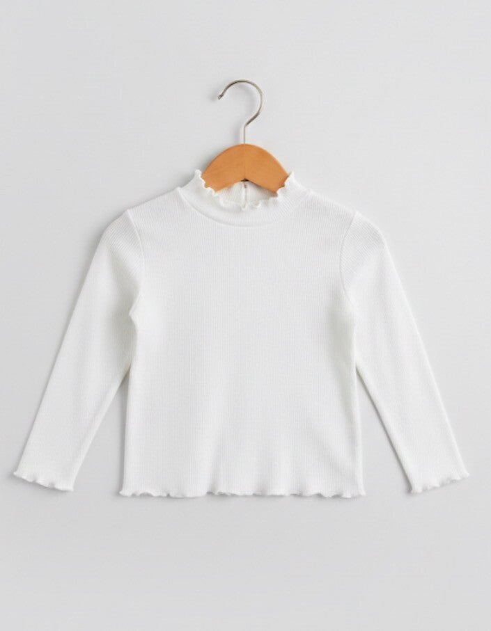 Blouse col volanté
