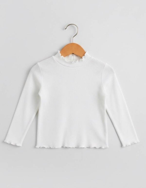 Blouse col volanté