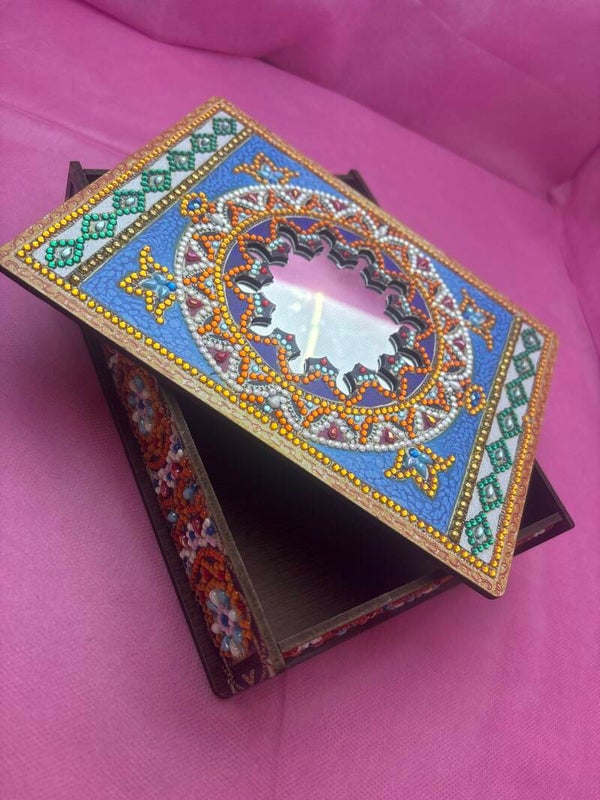 Divers boîte en bois (mosaïques)