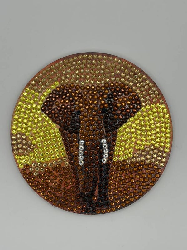 Dessous de verre éléphants