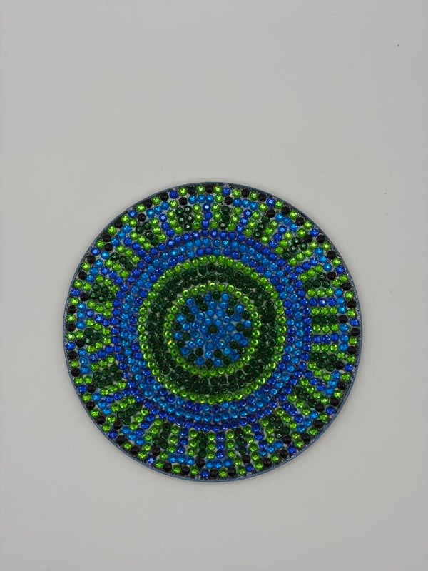 Dessous de verre vert 3